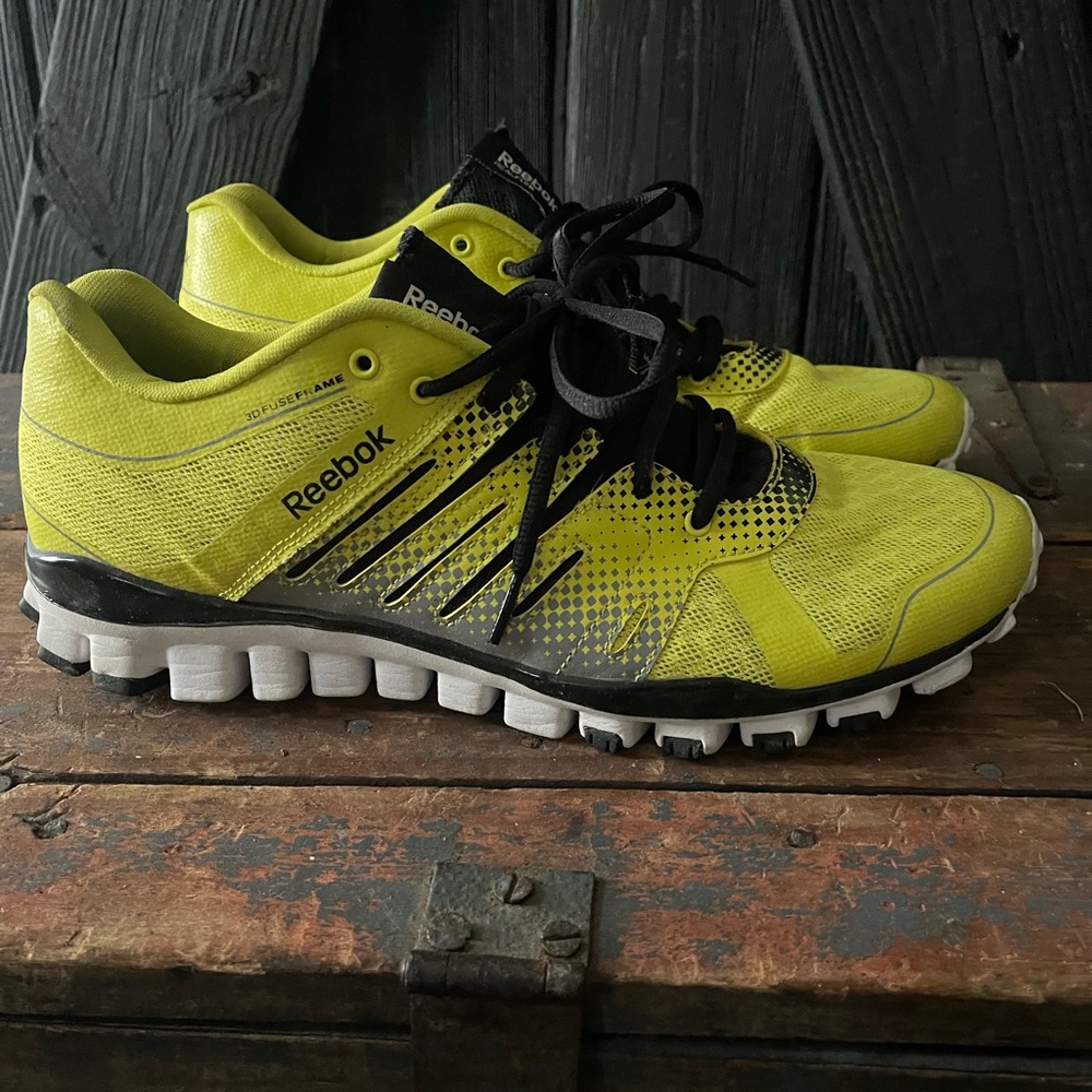 Reebok Yellow and Black Athletic Shoes